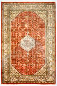 Bidjar - 300x200cm Orange - Naturfaser - 200 x 1 x 300 cm