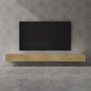 TV Lowboard Fernsehschrank02 Eiche Wotan Dekor - Tiefe: 320 cm