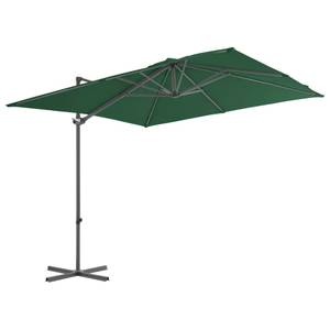 Parasol en porte-à-faux Vert - 250 x 247 x 250 cm