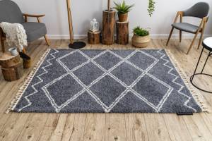 Tapis Berber Asila B5970 Gris et Blan 140 x 190 cm