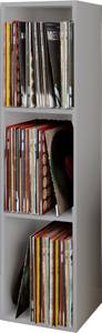 Holz Schallplatten LP Regal Platto 3fach Grau - Holzwerkstoff - 34 x 107 x 30 cm