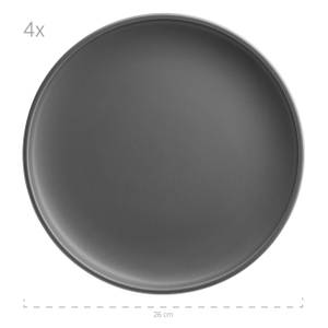 Tafelservice Vada (12-tlg) Grau - Porzellan - 26 x 1 x 26 cm