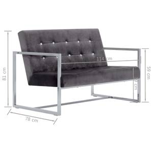 2-Sitzer-Sofa 297435 Grau - Textil - 114 x 81 x 78 cm