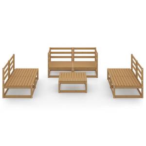 Garten-Lounge-Set (7-teilig) 3009898-1 Braun - Rehbraun