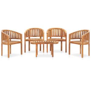 Garten-Lounge-Set Braun - Holzart/Dekor - Holz teilmassiv - 50 x 45 x 90 cm