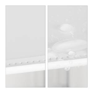 Schuhregal Kunststoff 6 Fächer Silber - Durchscheinend - Weiß