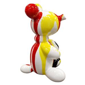 Statuette nounours balloon H13 cm Rouge - Porcelaine - 8 x 13 x 8 cm