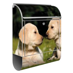 Briefkasten Stahl Labrador Grau - Metall - 38 x 46 x 13 cm