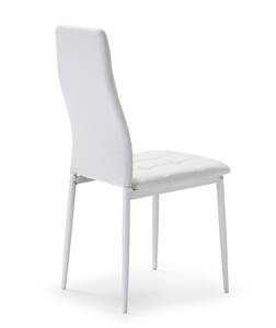 Set de 4 chaises Chelsea tapissées Blanc Blanc