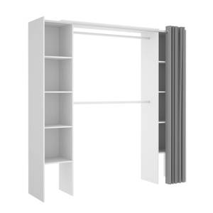 Armoire Manaslu Blanc et Gris Blanc