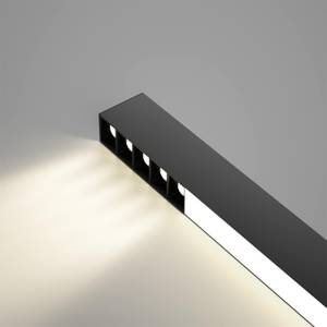 LED Deckenleuchte Ritter Schwarz - Tiefe: 107 cm