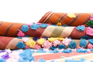 Tapis Jajim CXXX Orange - Textile - 125 x 1 x 368 cm