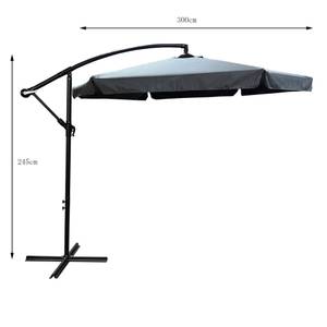 Parasol de Jardin CYNIA Noir - Gris