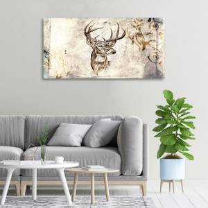 Wandbild Hirsch 100 x 50 cm