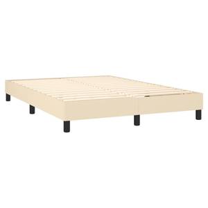 Cadre de lit 3016024-1 Noir - Blanc crème - Largeur : 140 cm