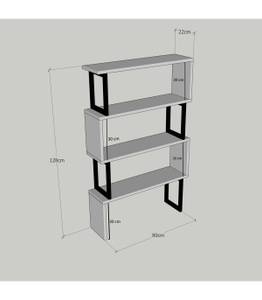 Etagère Ceylan Beige - Bois manufacturé - 22 x 128 x 80 cm