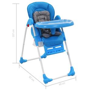 Baby-Hochstuhl 298758 Blau - Grau