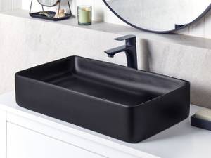 Lavabo ULUA Noir - Céramique - 61 x 11 x 35 cm