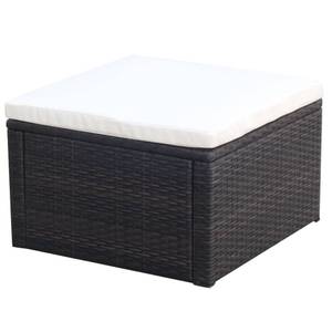 Fußschemel 3009089 Braun - Metall - Rattan - 53 x 30 x 53 cm