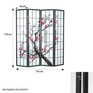 Paravent 4-teilig Kirschblüte 150 Breite: 176 cm