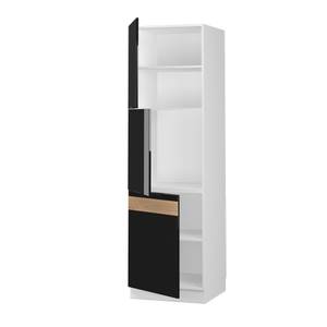 Meuble pour four Fame-Line 39899 Noir - Blanc - Bois manufacturé - 50 x 206 x 58 cm