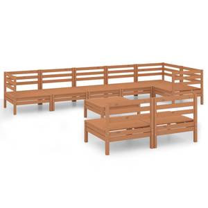 Garten-Lounge-Set Braun - Massivholz - Holzart/Dekor - 64 x 29 x 64 cm