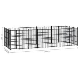 Chenil pour chiens 3012747-1 288 x 768 cm