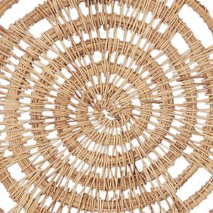 Palmenfaser Tischset 4-teilig Braun - Rattan - 35 x 1 x 35 cm