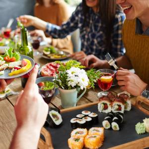 Plateau de service repas en bambou Nombre de pièces dans le lot : 1