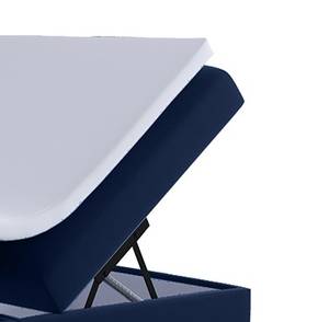 Boxspringbett MORI Blau - Breite: 160 cm - H3