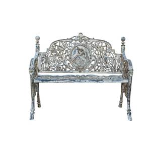 Banc de Jardin Art Nouveau Gris - 62 x 90 x 105 cm