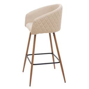 Tabouret de bar D72 (lot de 2) Beige