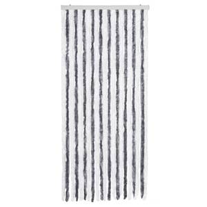 Rideau contre insectes 3004914-6 Gris - Blanc - Matière plastique - 90 x 220 x 1 cm