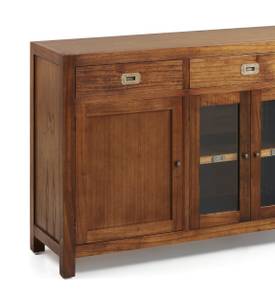 BRAUNES HOLZBUFFET L 160 cm Braun - Holzwerkstoff - 160 x 85 x 40 cm