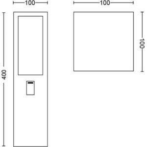 Wegeleuchte Impress Höhe: 40 cm