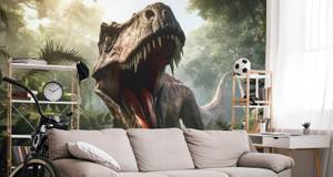 Fototapete DINOSAURIER Pflanzen 3D 450 x 300 x 300 cm