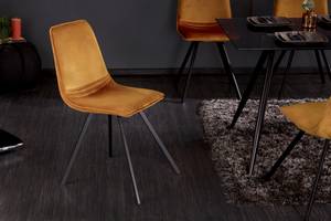 Stuhl AMSTERDAM CHAIR Gelb - Stahl - Textil