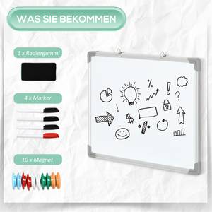 Whiteboard 911-016V00WT Weiß - Metall - 2 x 45 x 60 cm