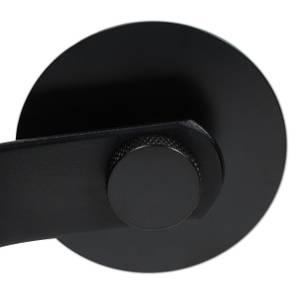 Porte-papier toilette en acier noir Noir - Métal - 16 x 6 x 9 cm