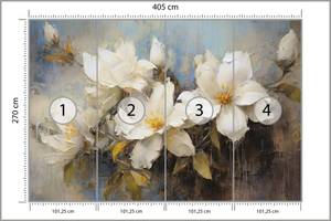 Papier Peint Fleurs Feuilles Nature 405 x 270 x 270 cm