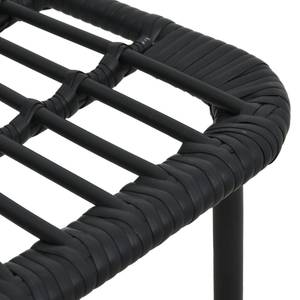 Garten-Essgruppe (9-teilig) 3060248 Schwarz - Kunststoff - Polyrattan - 90 x 74 x 190 cm