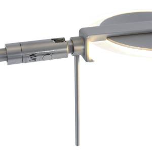 LED-Stehleuchte Turound I Klarglas / Eisen - 2-flammig