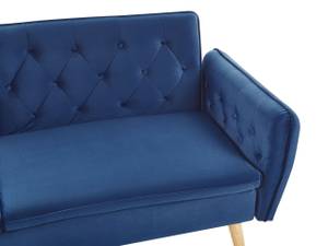 2-Sitzer Sofa BARDU Blau - Marineblau - Eiche Hell