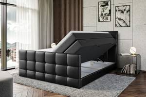 Boxspringbett APO-Z-KING Hochglanz Schwarz - Breite: 200 cm