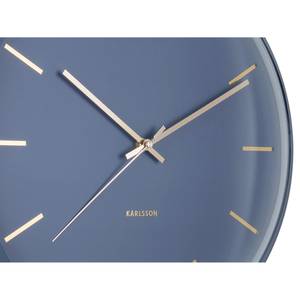 Horloge murale Globe Fer - Bleu