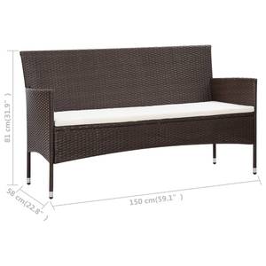 Gartensofa Braun