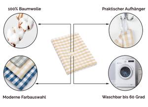 Geschirrtücher 00000426 5er-Set Beige