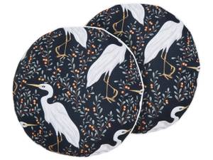 Coussin d'extérieur PIANAZZO Noir - Gris - Blanc - Textile - 40 x 10 x 40 cm