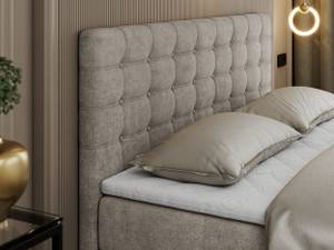 Boxspringbett SUSAN Breite: 160 cm - H4 - Textil