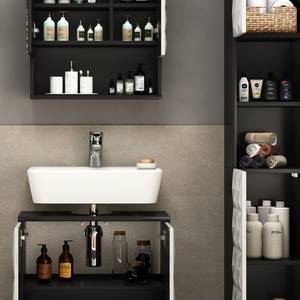 Mobilier de salle de bains Edge Noir - Blanc